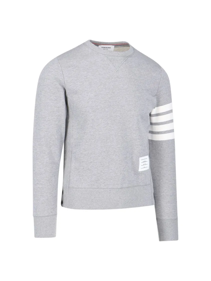 '4-Bar' Crewneck Sweatshirt  Grey