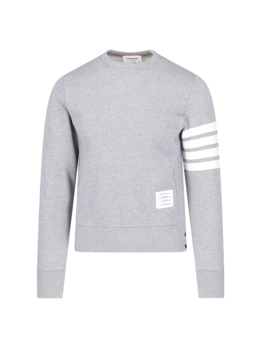 '4-Bar' Crewneck Sweatshirt  Grey