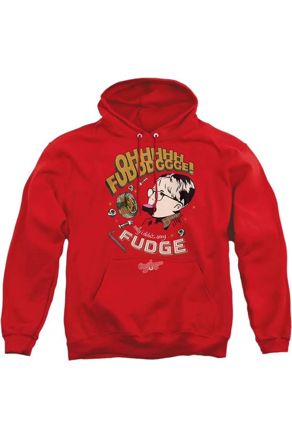 A Christmas Story Fudge Adult Pull Over Hoodie / Hooded Sweatshirt