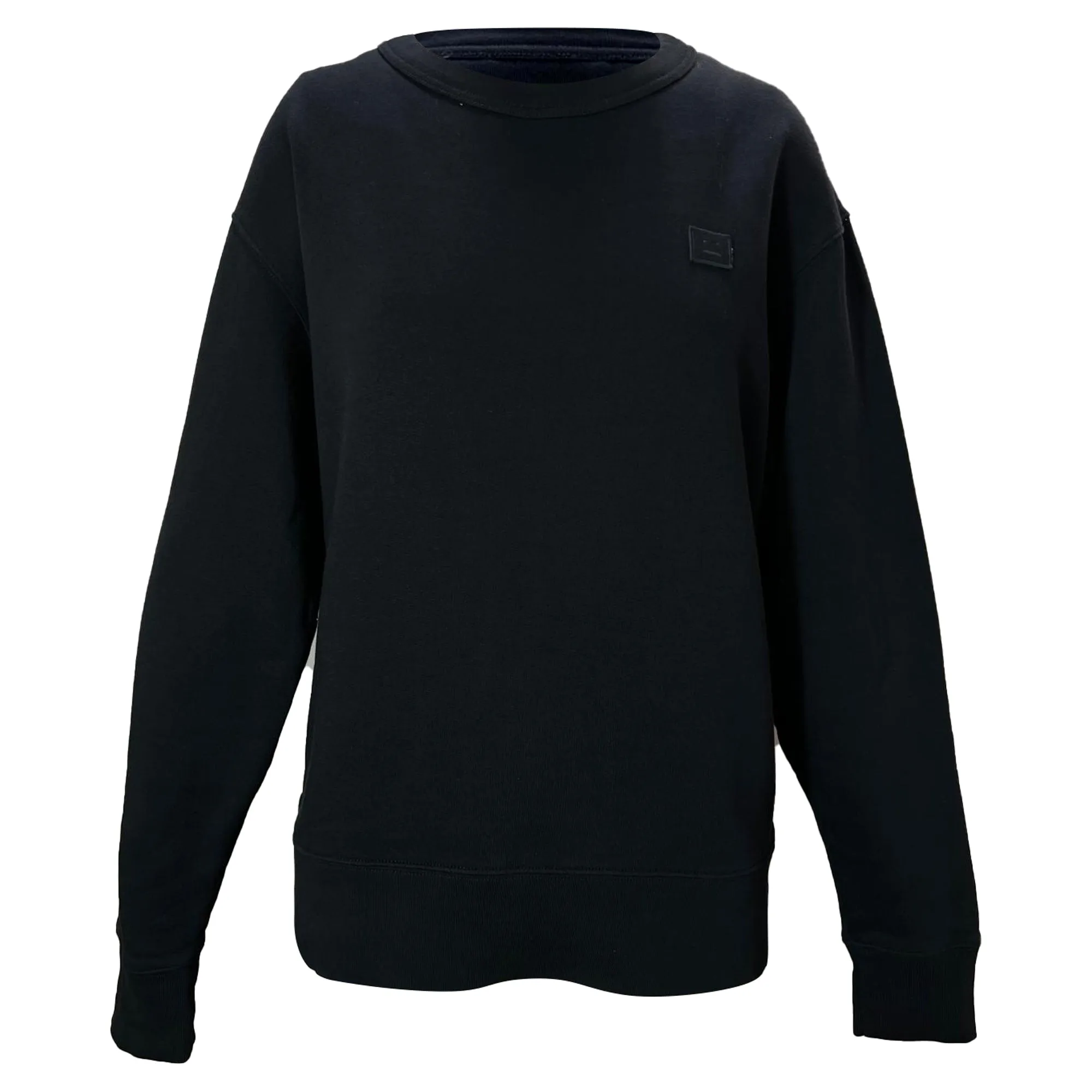 Acne Studios Logo-Appliqu Sweatshirt in Black Cotton