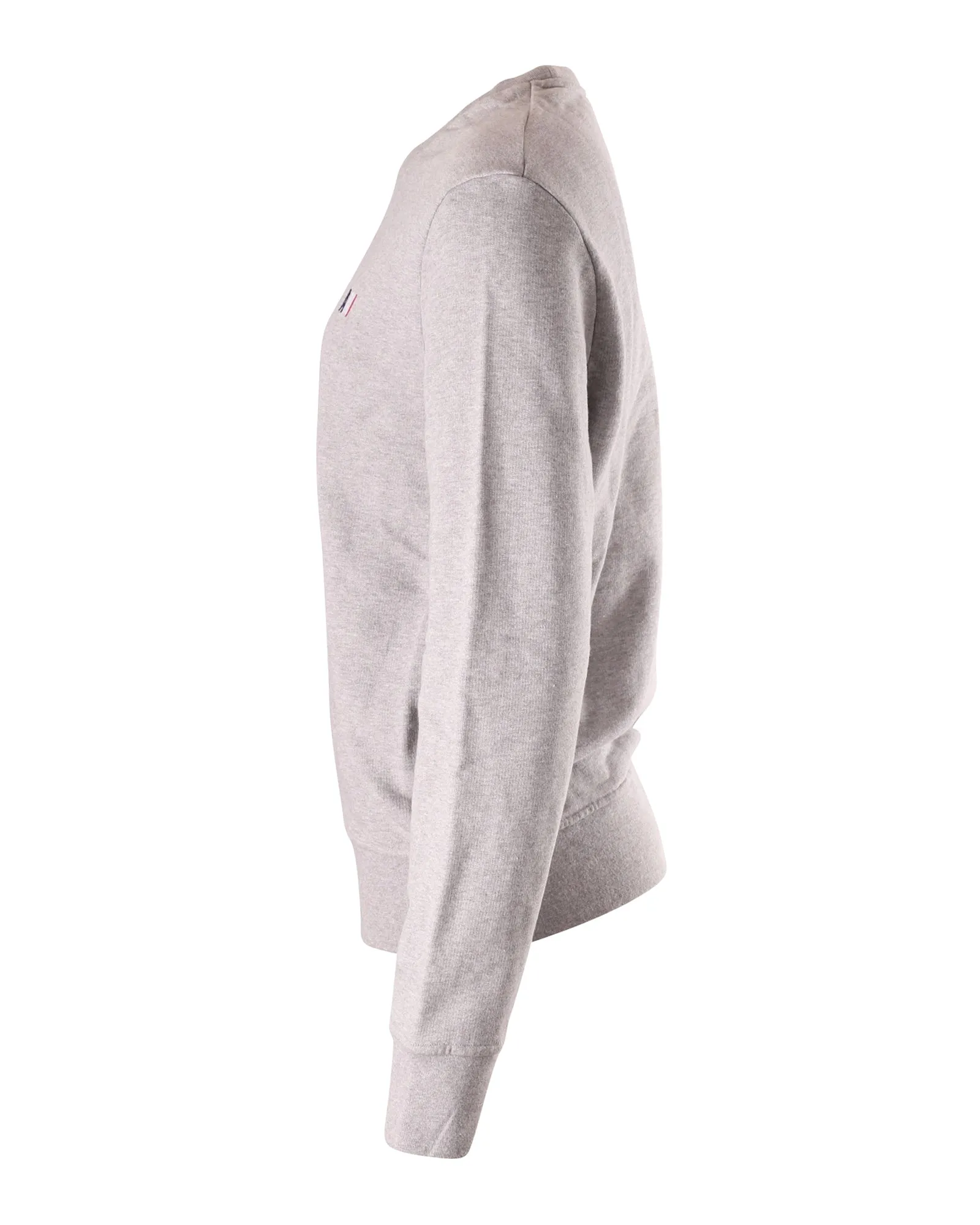 Ami Paris Crewneck Sweatshirt in Gray Cotton
