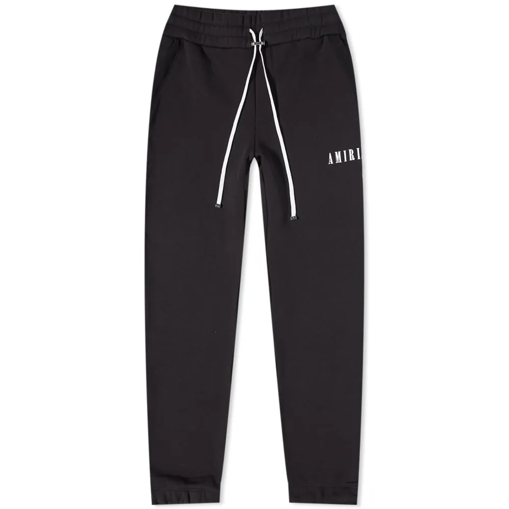 Amiri Black Puff Logo Sweatpants