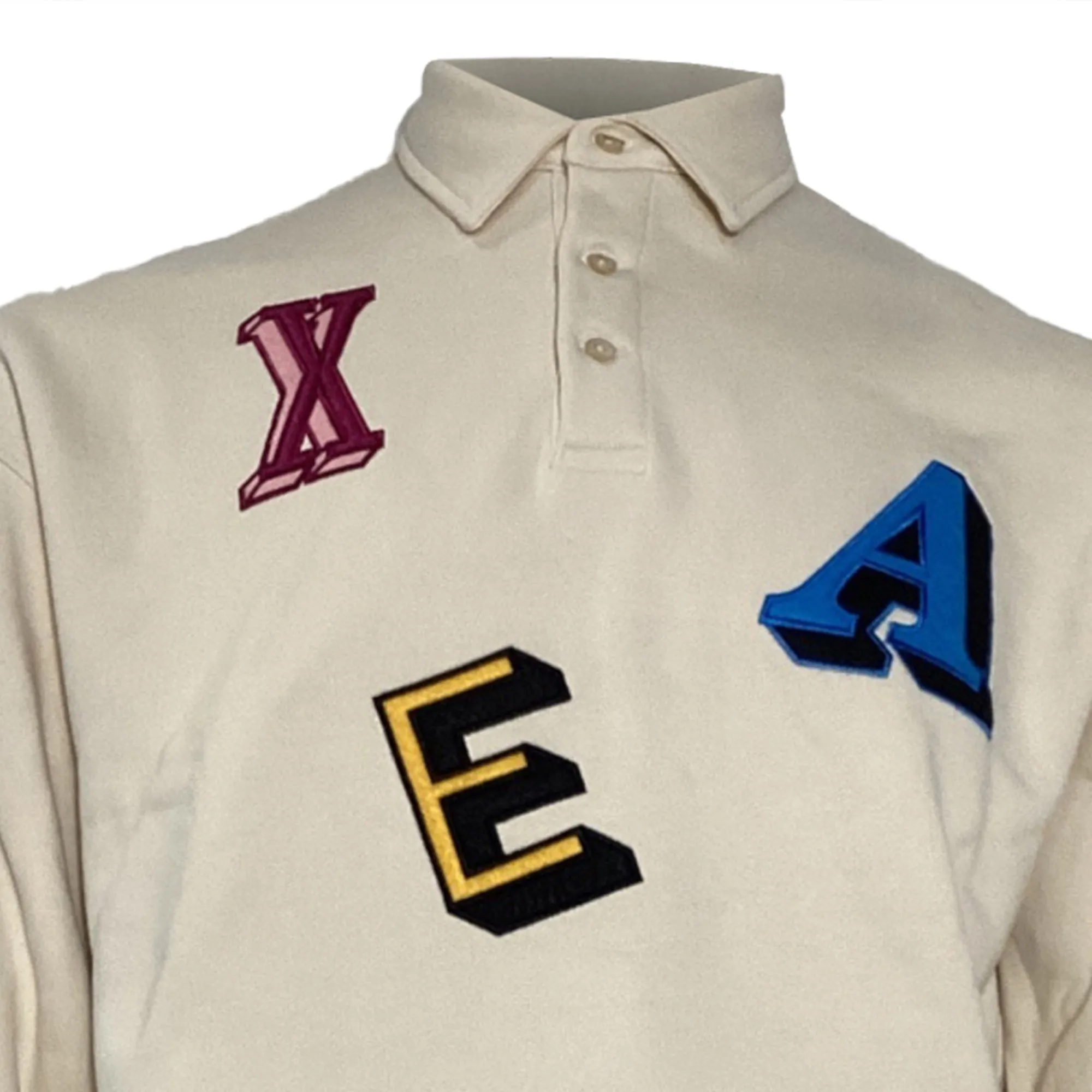 Axel Arigato Inferno Monogram Sweatshirt in Beige Cotton