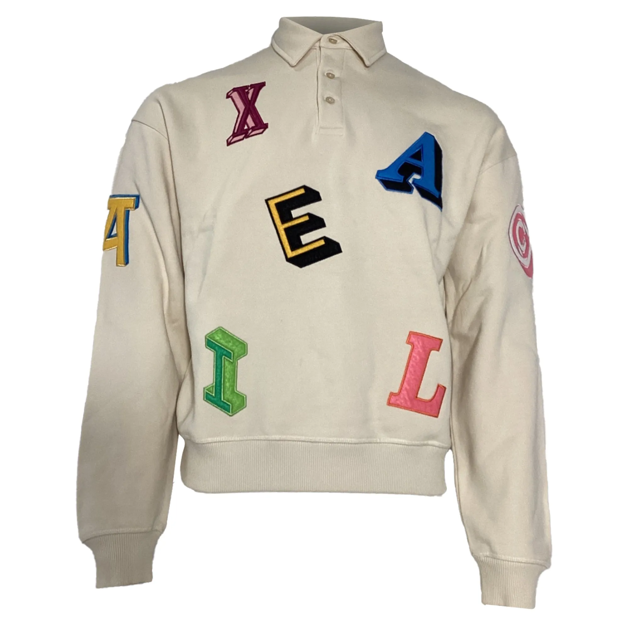 Axel Arigato Inferno Monogram Sweatshirt in Beige Cotton