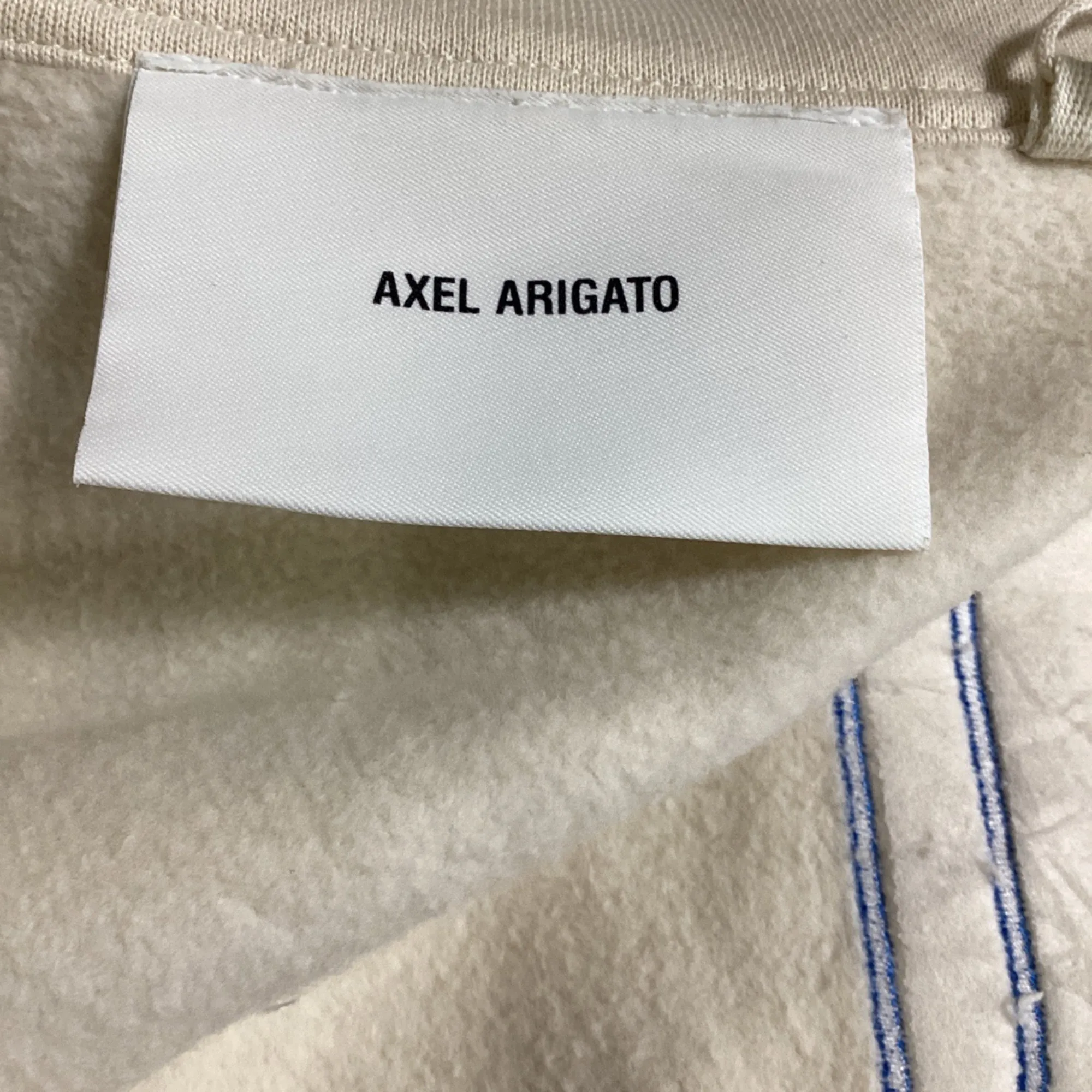 Axel Arigato Inferno Monogram Sweatshirt in Beige Cotton