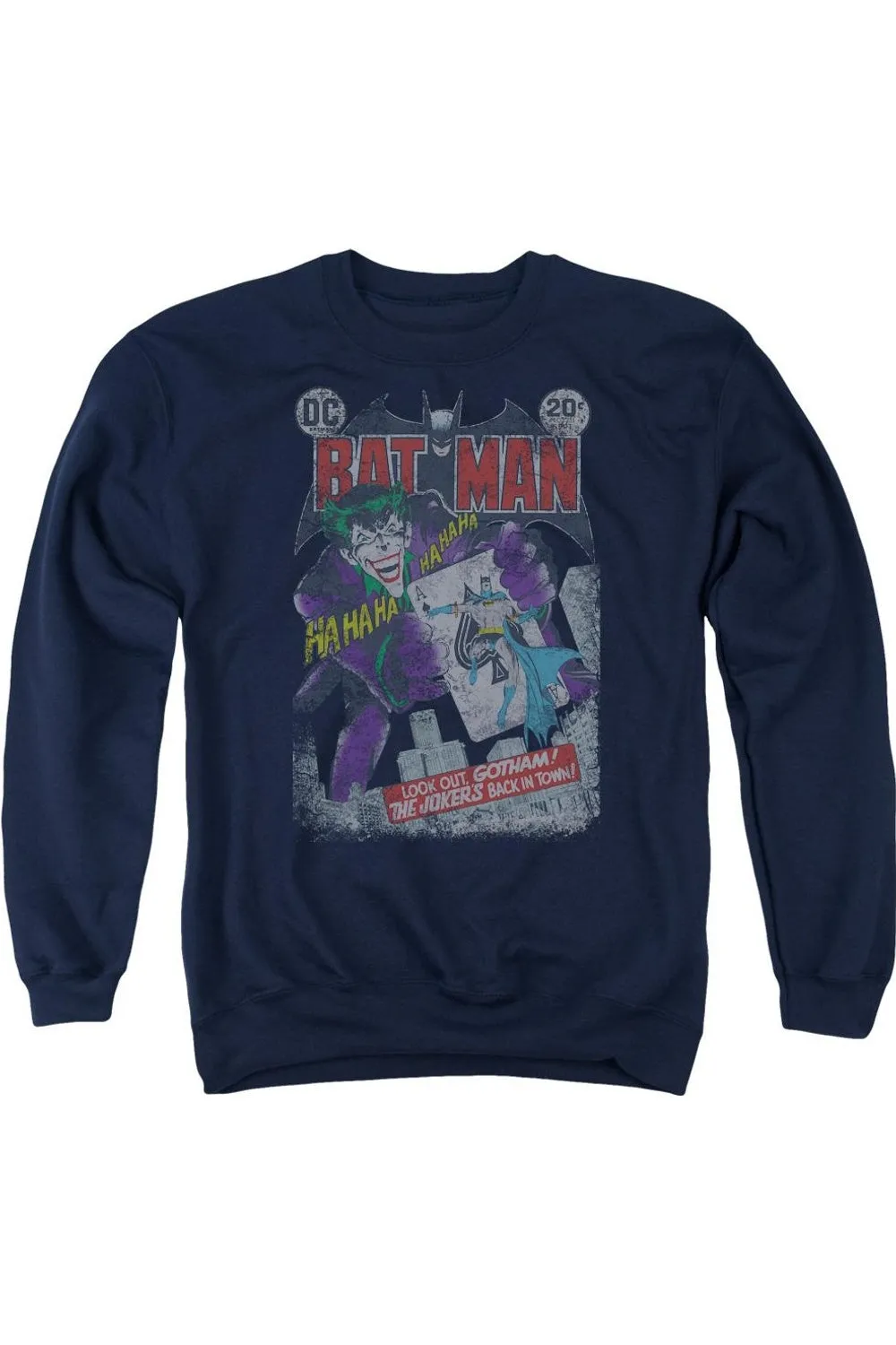 Batman #251 Distressed Adult Crewneck Sweatshirt