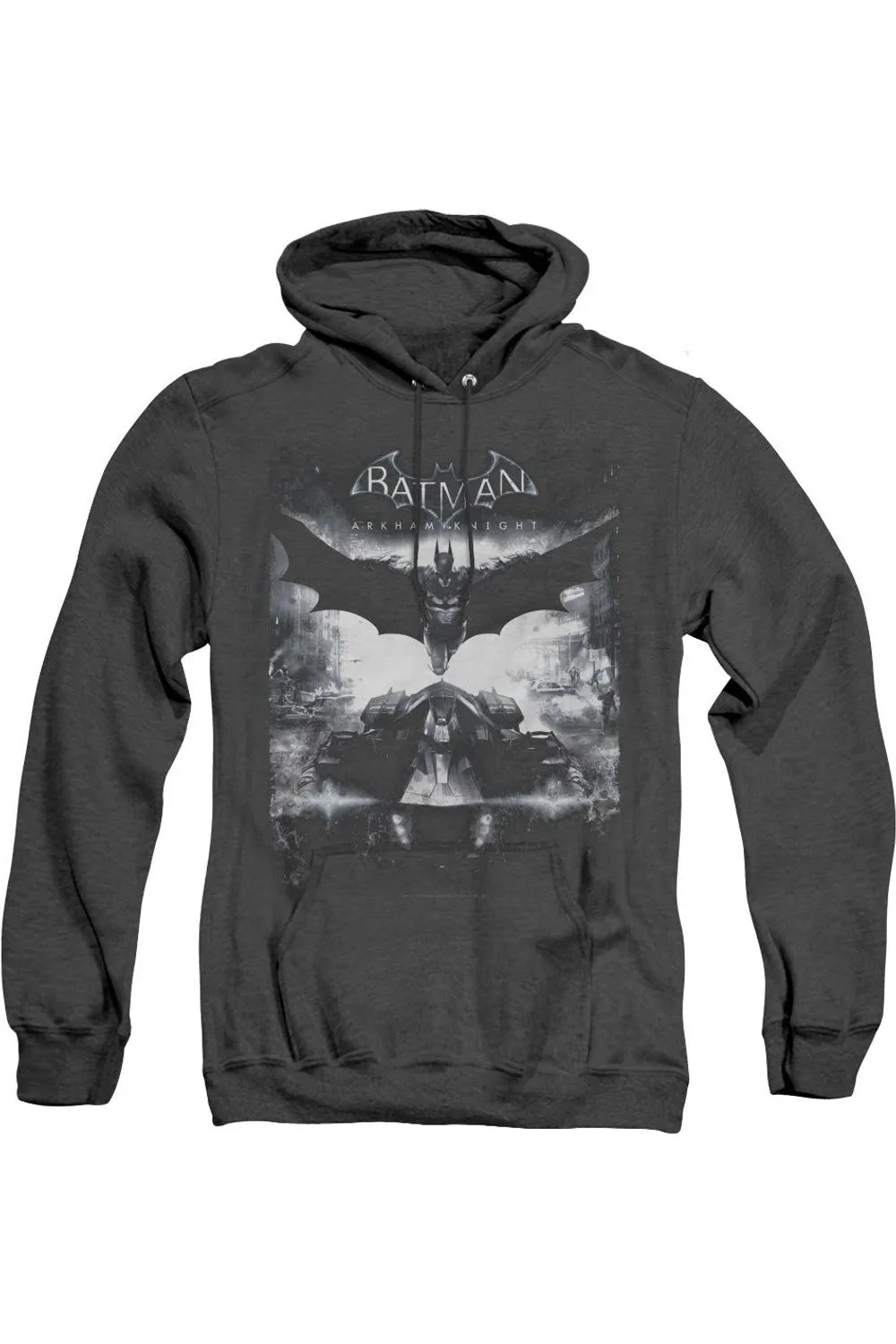 Batman Arkham Knight Forward Force Adult Heather Hoodie / Hooded Sweatshirt
