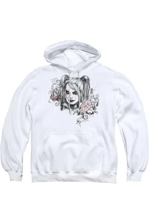 Batman Arkham Knight Sketchy Girl Adult Pull Over Hoodie / Hooded Sweatshirt