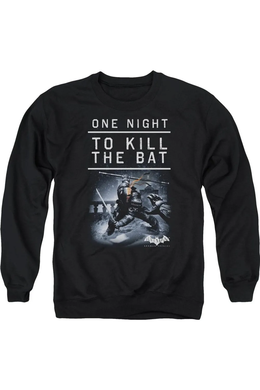 Batman Arkham Origins One Night Adult Crewneck Sweatshirt