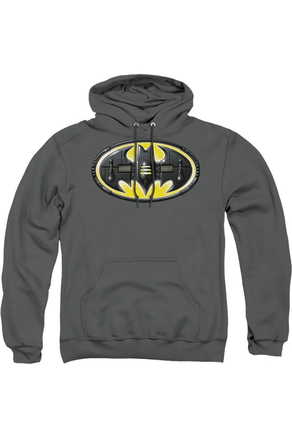 Batman Bat Mech Logo Adult Pull Over Hoodie / Hooded Sweatshirt