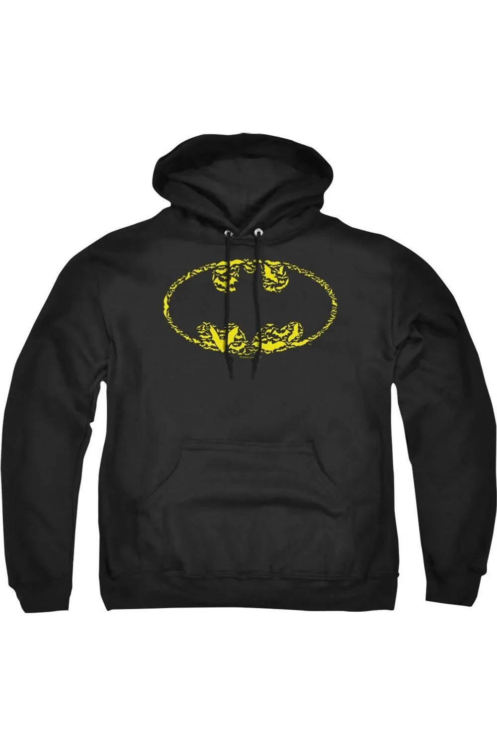 Batman Bats On Bats Adult Pull Over Hoodie / Hooded Sweatshirt