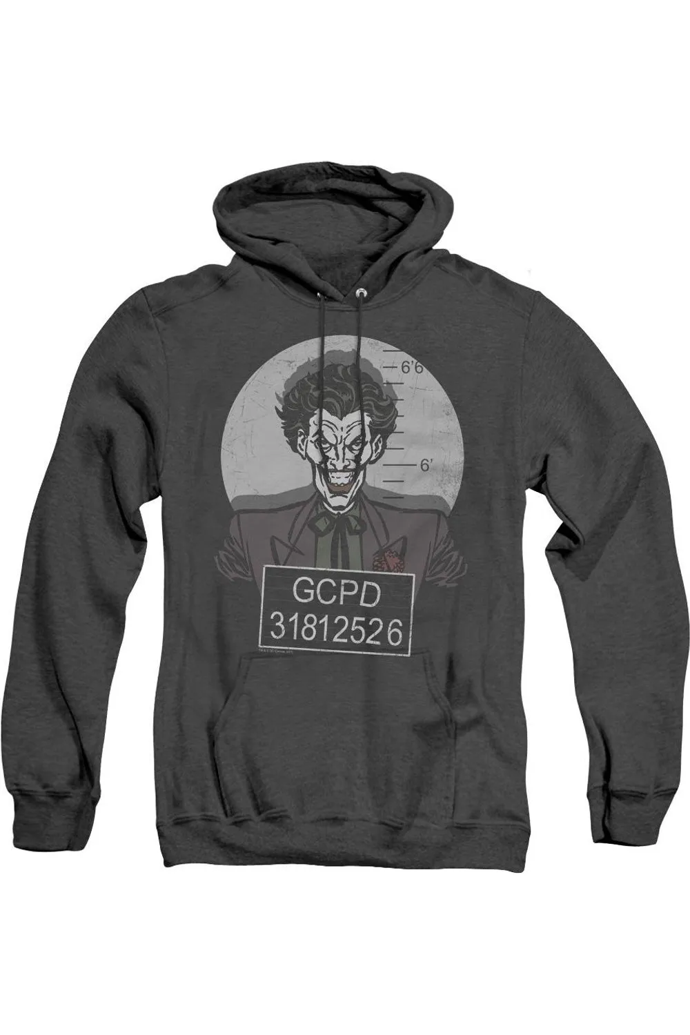 Batman Busted! Adult Heather Hoodie / Hooded Sweatshirt