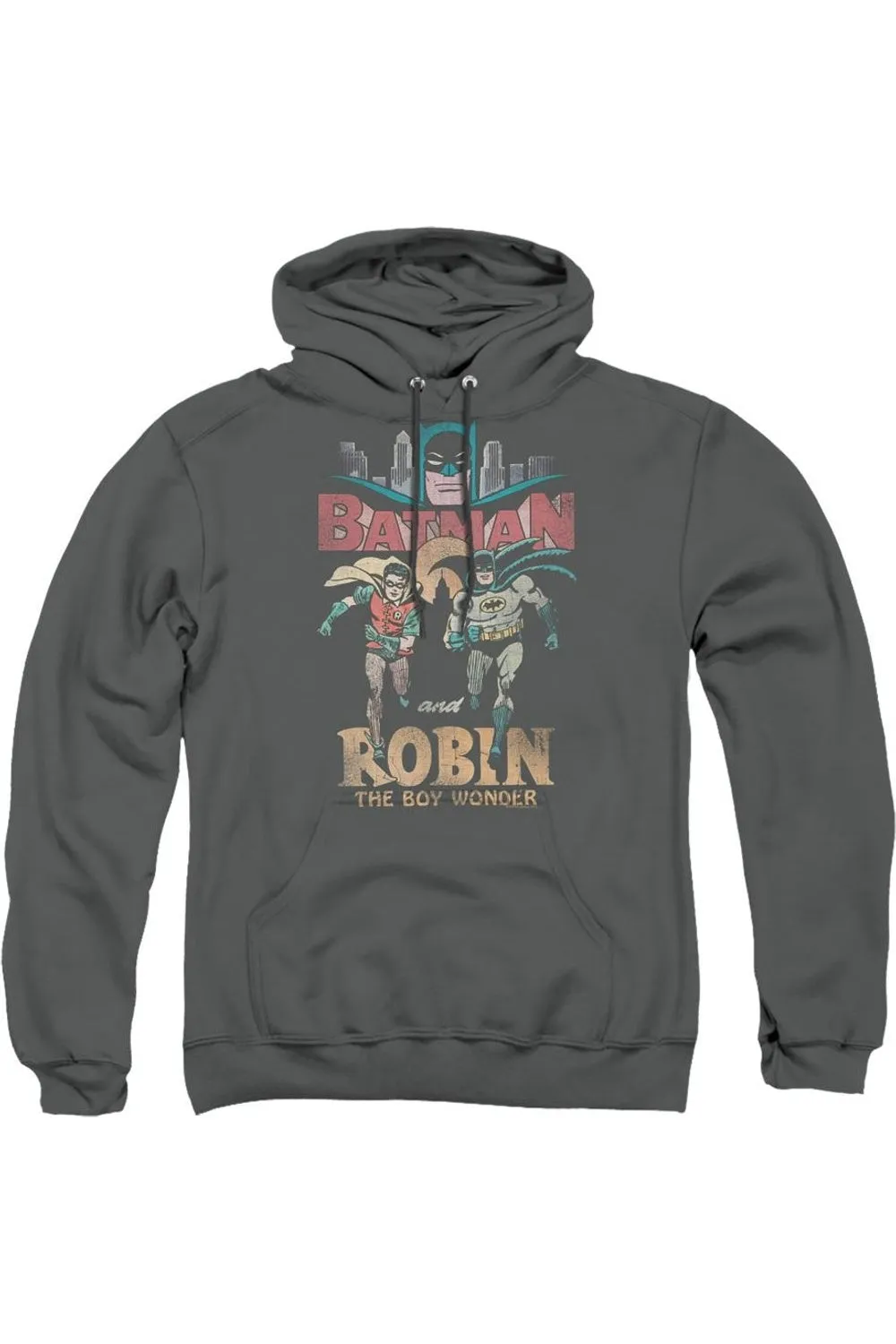 Batman Classic Tv Classic Duo Adult Pull Over Hoodie / Hooded Sweatshirt