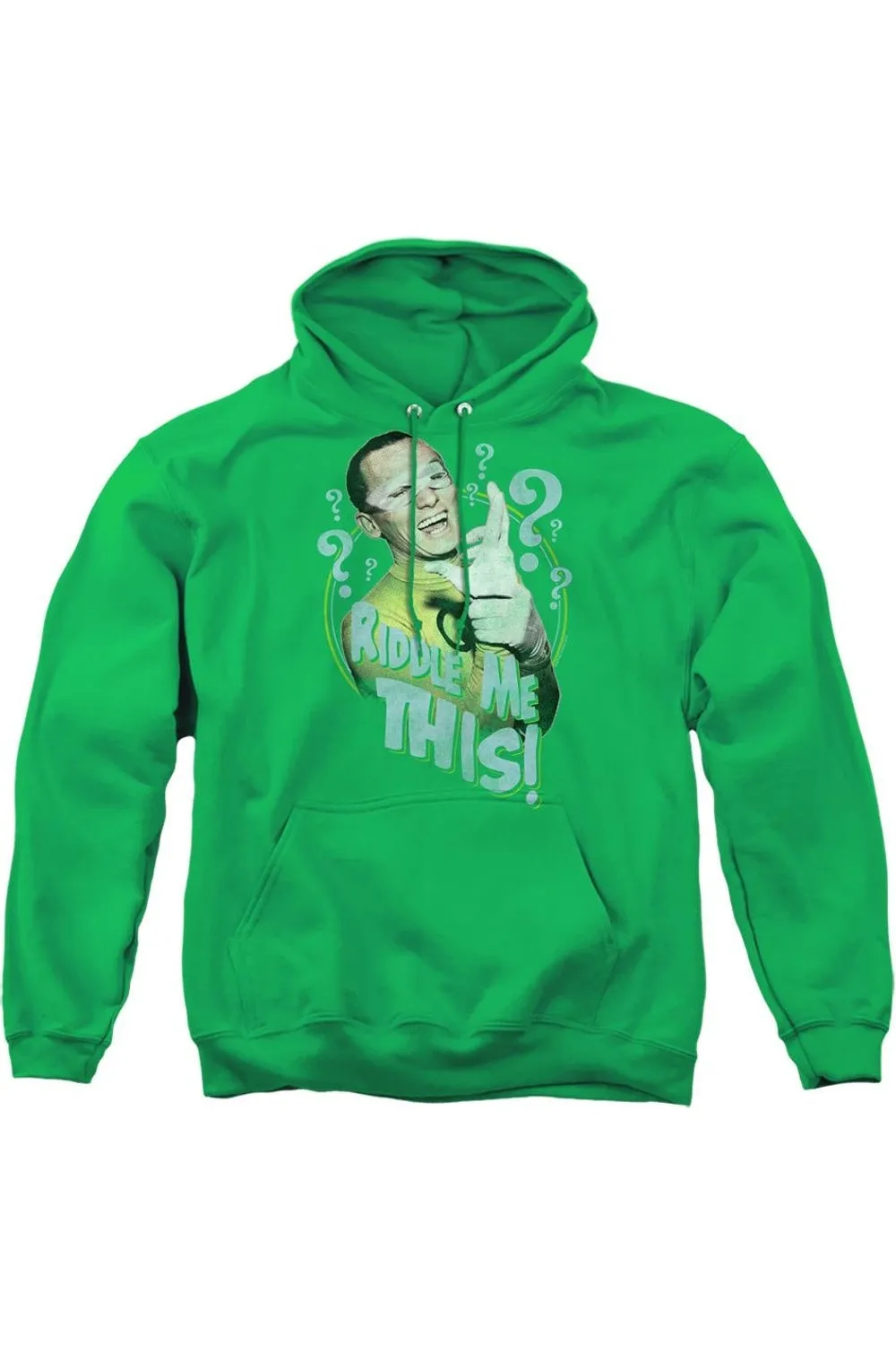 Batman Classic Tv Riddle Me This Adult Pull Over Hoodie / Hooded Sweatshirt
