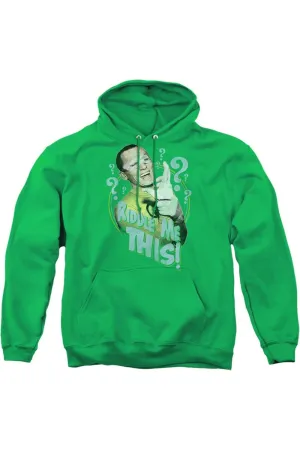 Batman Classic Tv Riddle Me This Adult Pull Over Hoodie / Hooded Sweatshirt