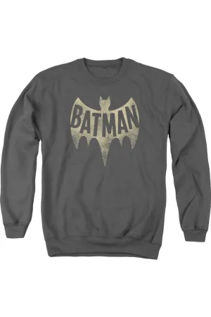 Batman Classic Tv Vintage Logo Adult Crewneck Sweatshirt