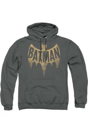 Batman Classic Tv Vintage Logo Adult Pull Over Hoodie / Hooded Sweatshirt