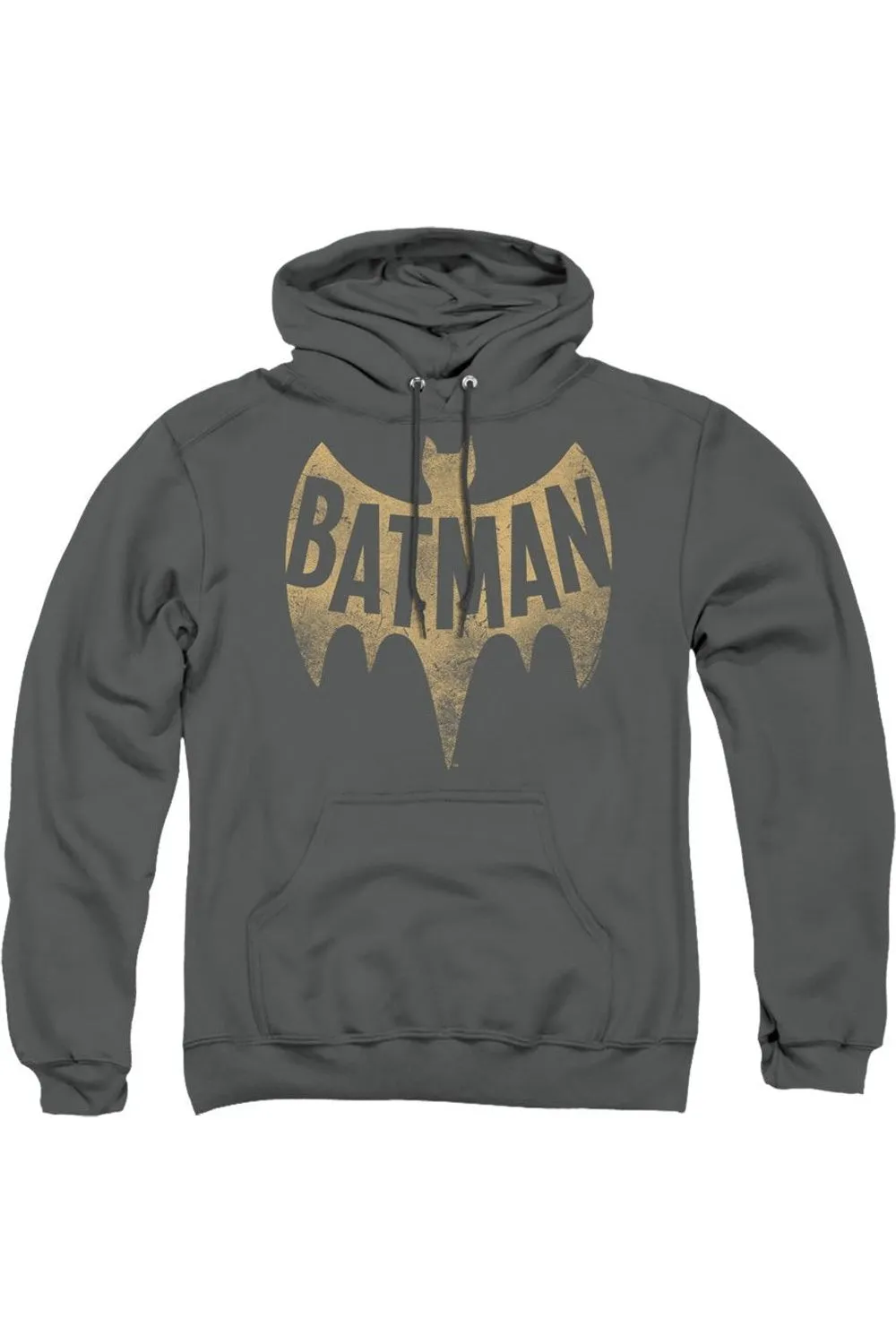 Batman Classic Tv Vintage Logo Adult Pull Over Hoodie / Hooded Sweatshirt