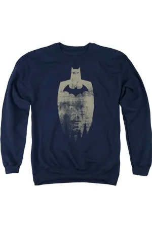 Batman Gold Silhouette Adult Crewneck Sweatshirt