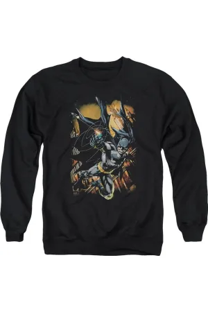 Batman Grapple Fire Adult Crewneck Sweatshirt