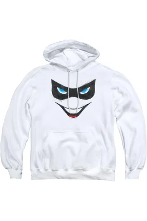 Batman Harley Face Adult Pull Over Hoodie / Hooded Sweatshirt