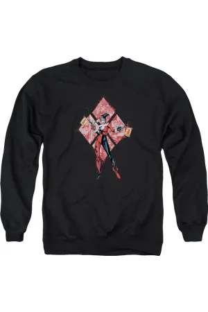 Batman Harley Quinn (Diamonds) Adult Crewneck Sweatshirt