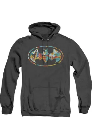 Batman Hawaiian Bat Adult Heather Hoodie / Hooded Sweatshirt