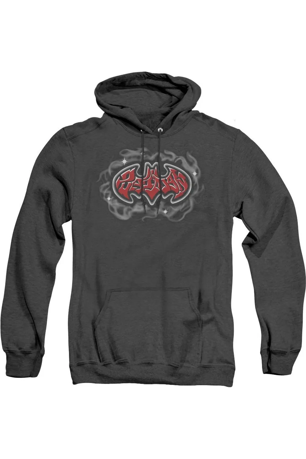 Batman Hip Hop Logo Adult Heather Hoodie / Hooded Sweatshirt