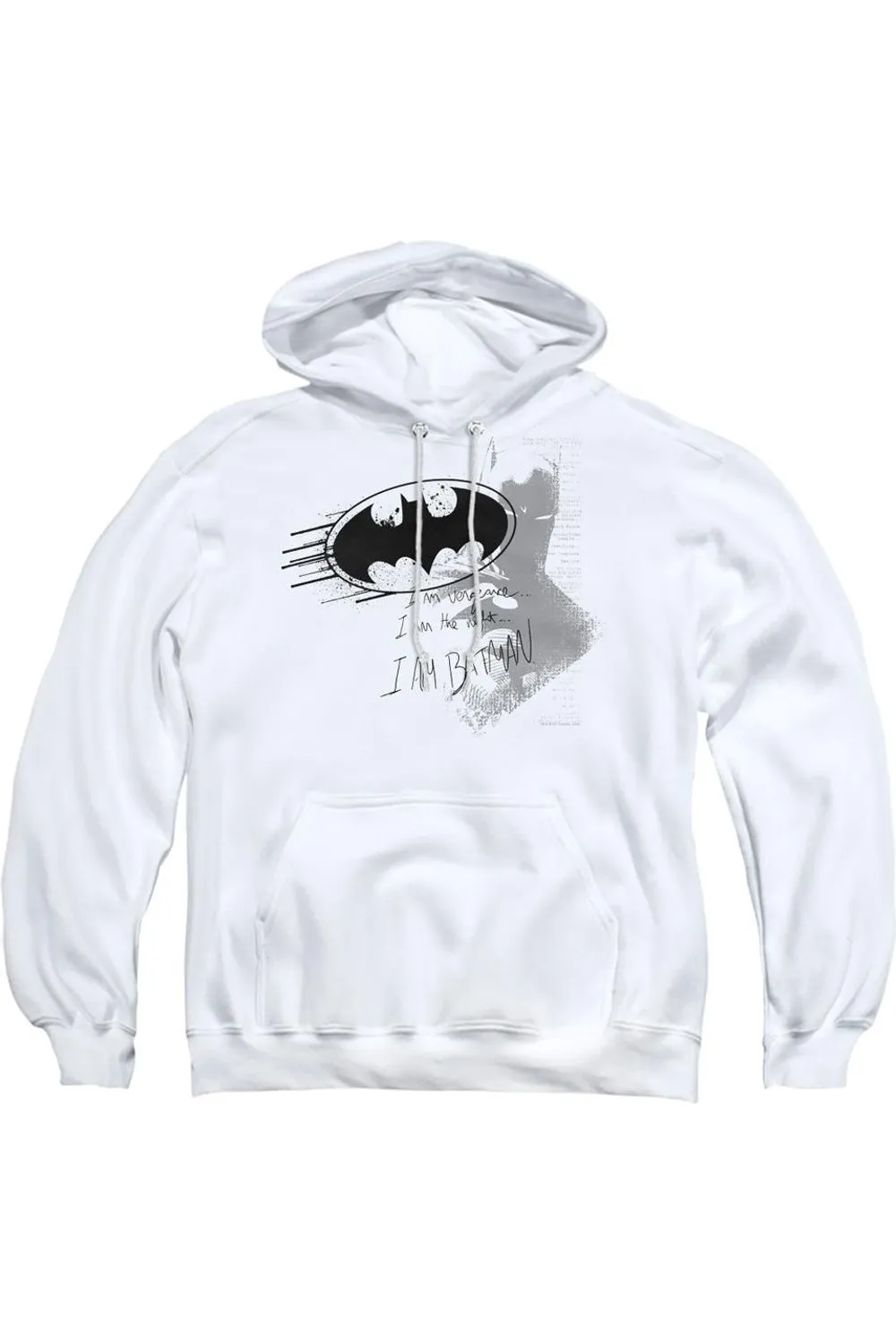 Batman I Am Vengeance Adult Pull Over Hoodie / Hooded Sweatshirt