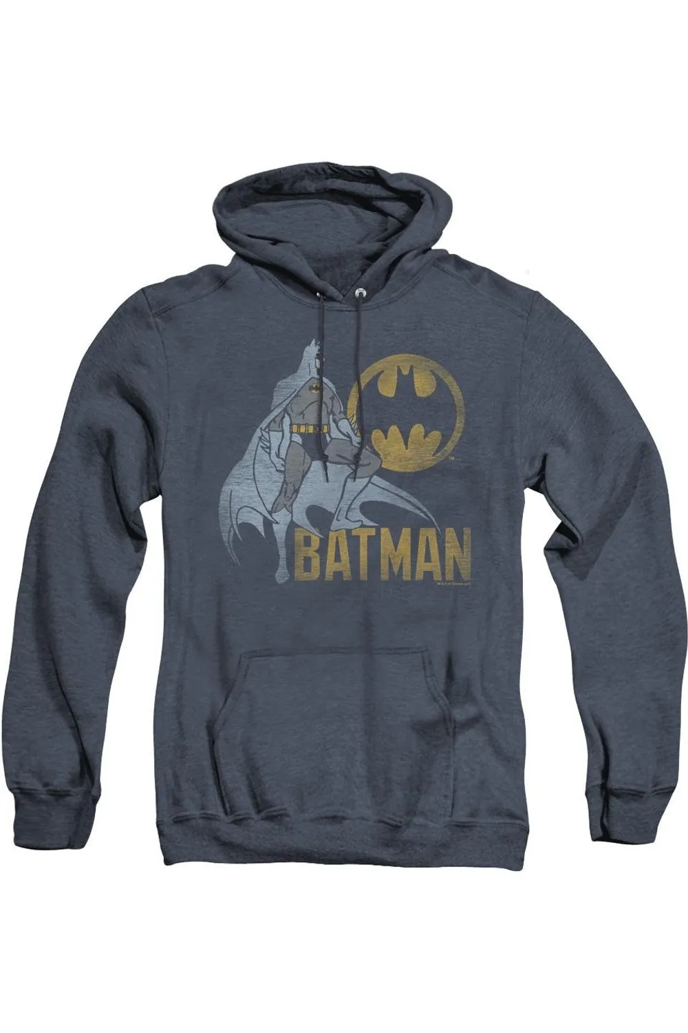 Batman Knight Watch Adult Heather Hoodie / Hooded Sweatshirt
