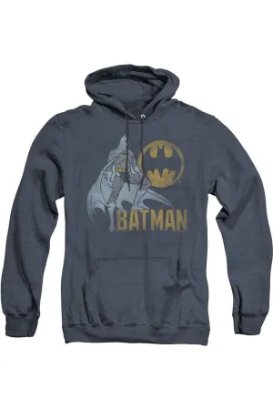 Batman Knight Watch Adult Heather Hoodie / Hooded Sweatshirt