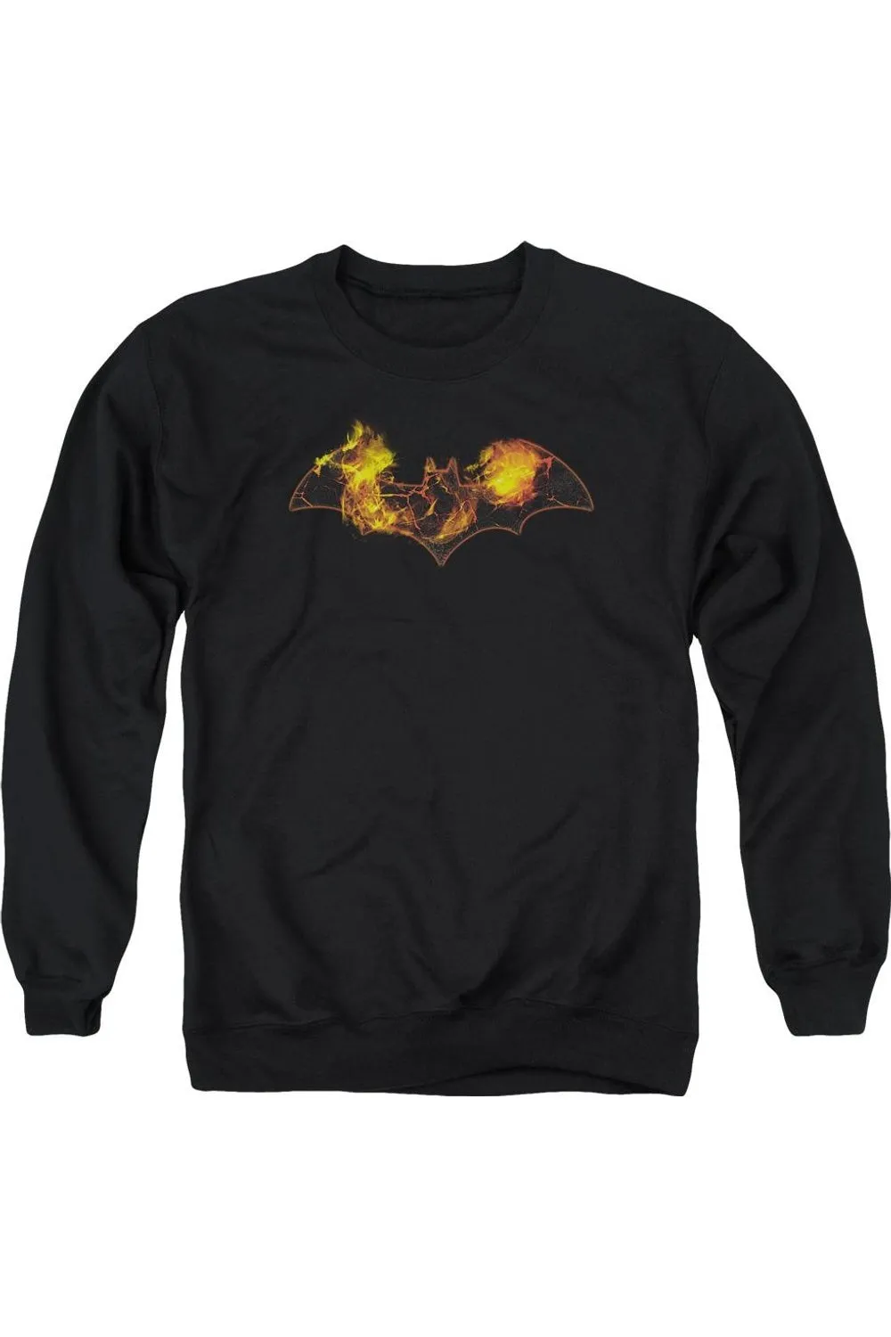 Batman Molten Logo Adult Crewneck Sweatshirt