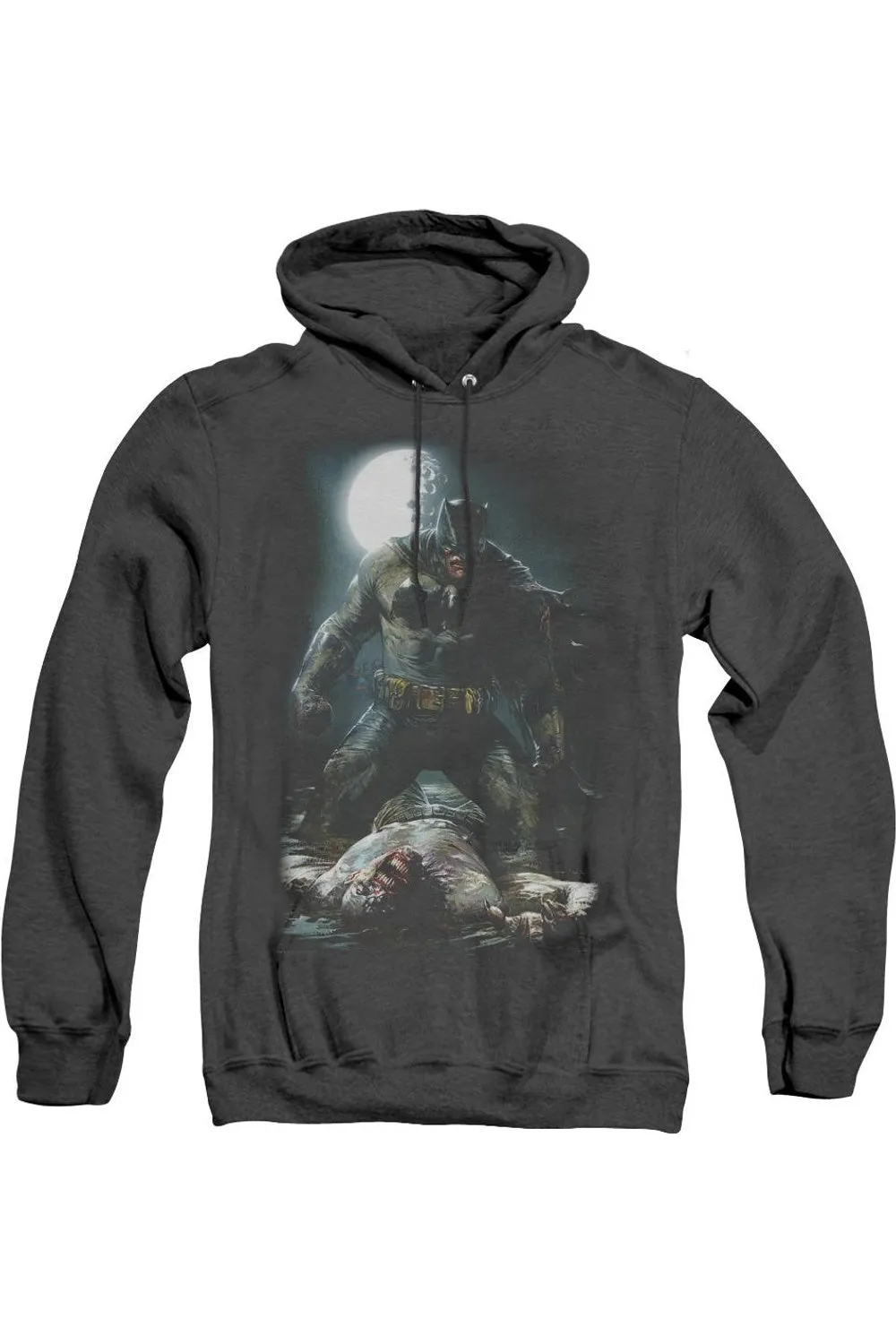 Batman Mudhole Adult Heather Hoodie / Hooded Sweatshirt
