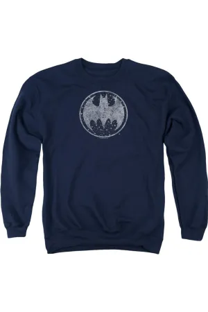 Batman Starry Night Shield Adult Crewneck Sweatshirt
