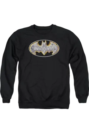 Batman Steel Fire Shield Adult Crewneck Sweatshirt