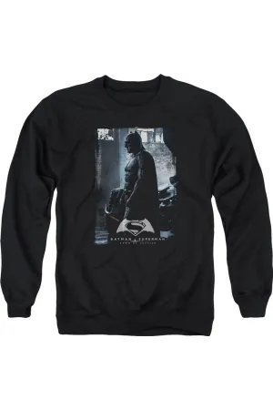 Batman V Superman Bat Poster Adult Crewneck Sweatshirt