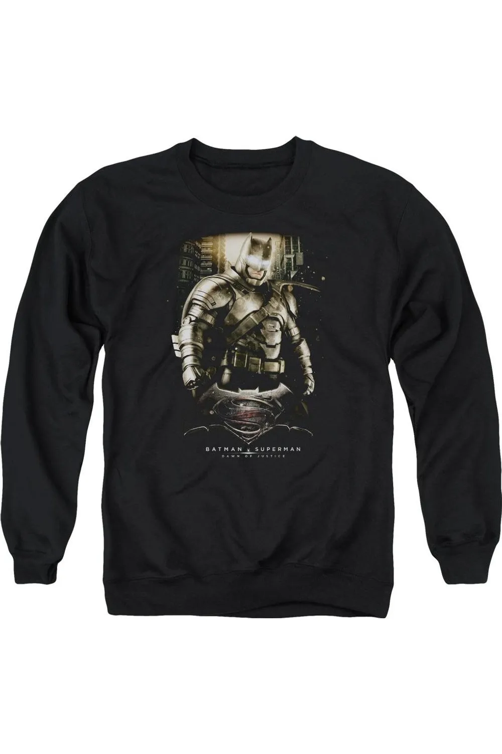 Batman V Superman Bats Ground Zero Adult Crewneck Sweatshirt
