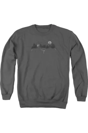 Batman V Superman Cityscape Logo Adult Crewneck Sweatshirt