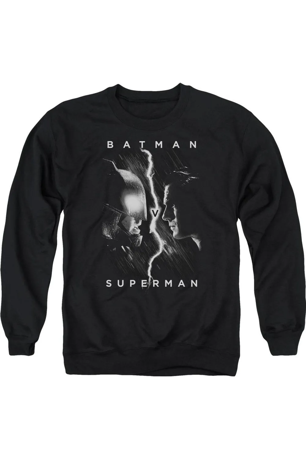 Batman V Superman Face To Face Adult Crewneck Sweatshirt