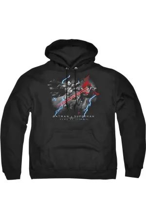Batman V Superman Lightning V Heat Vision Adult Pull Over Hoodie / Hooded Sweatshirt