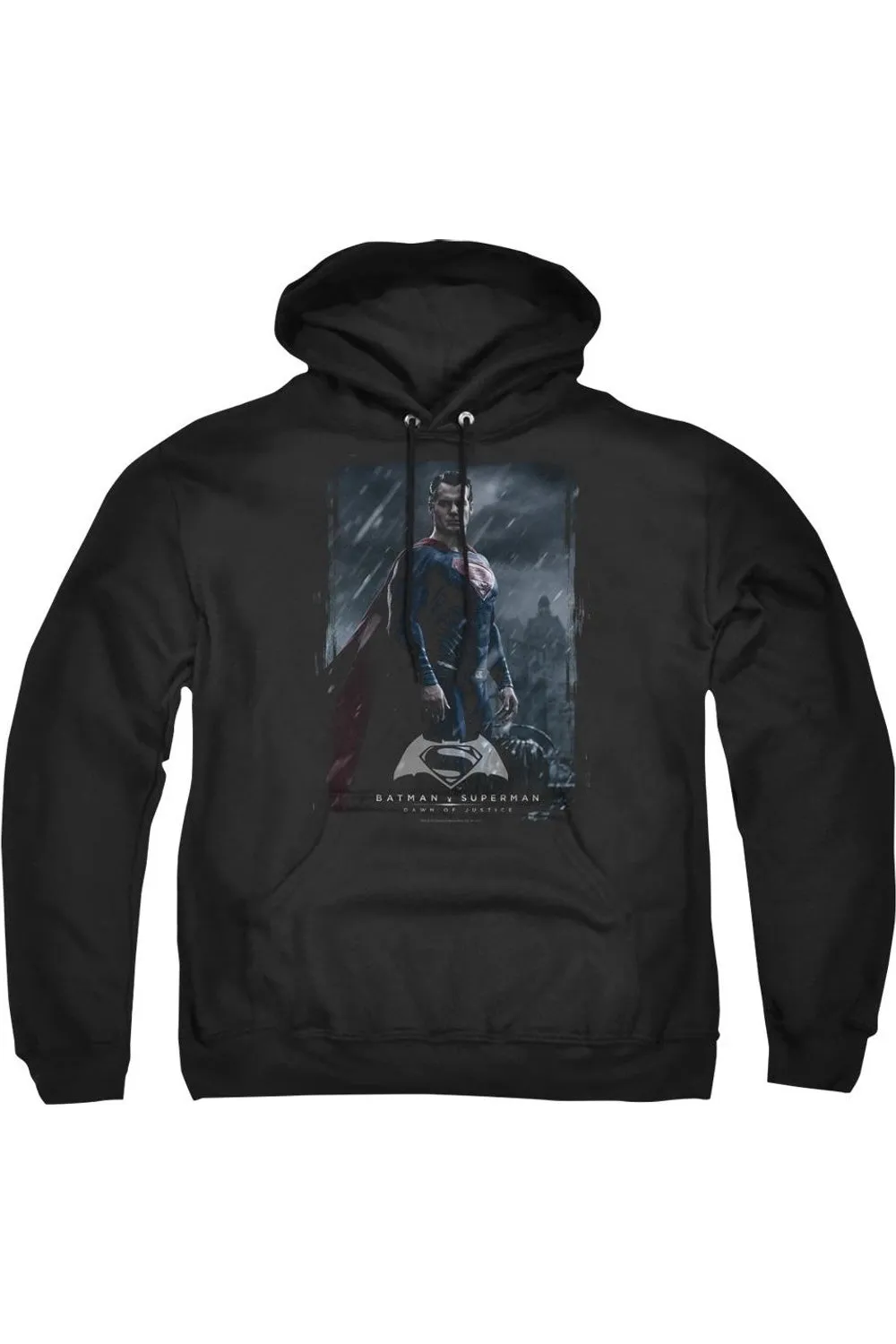 Batman V Superman Supe Poster Adult Pull Over Hoodie / Hooded Sweatshirt