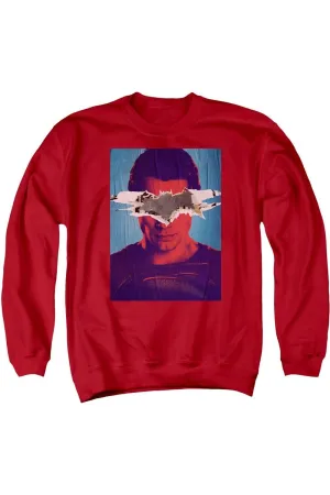 Batman V Superman Superman Poster Adult Crewneck Sweatshirt