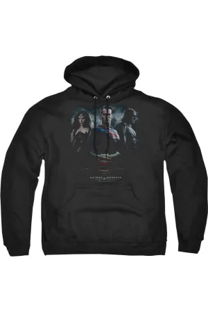Batman V Superman The Crew Adult Pull Over Hoodie / Hooded Sweatshirt