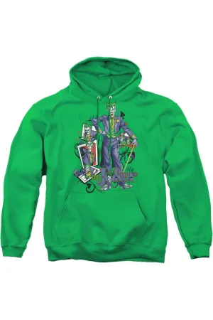 Batman Wild Cards Adult Pull Over Hoodie / Hooded Sweatshirt