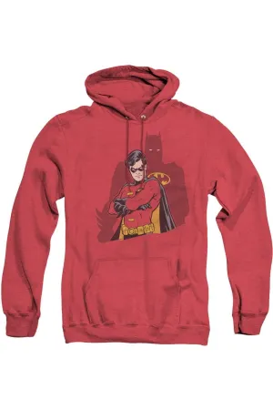 Batman Wingman Adult Heather Hoodie / Hooded Sweatshirt