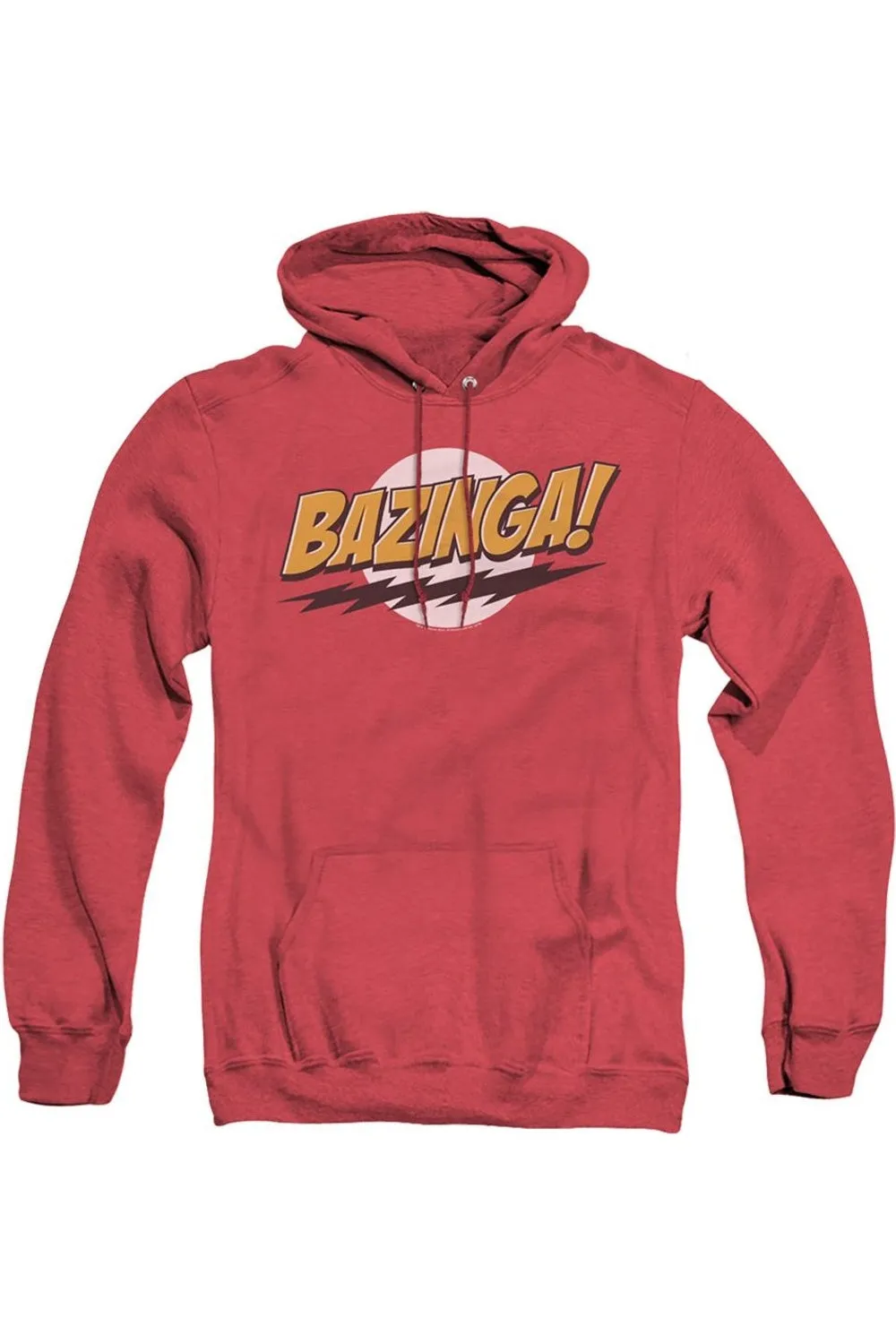 Big Bang Theory Bazinga Adult Heather Hoodie / Hooded Sweatshirt