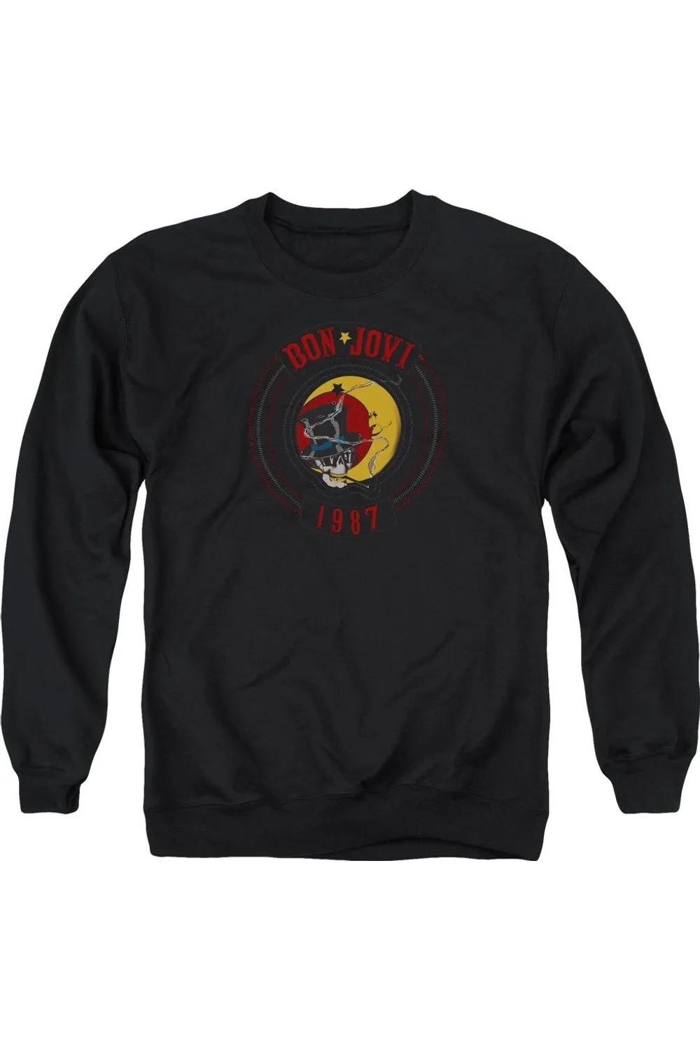 Bon Jovi 1987 Adult Crewneck Sweatshirt