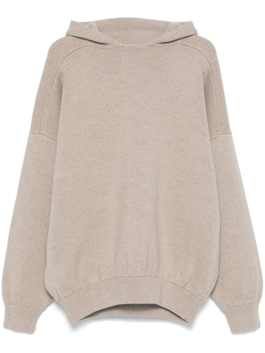Boucle Knit Hoodie