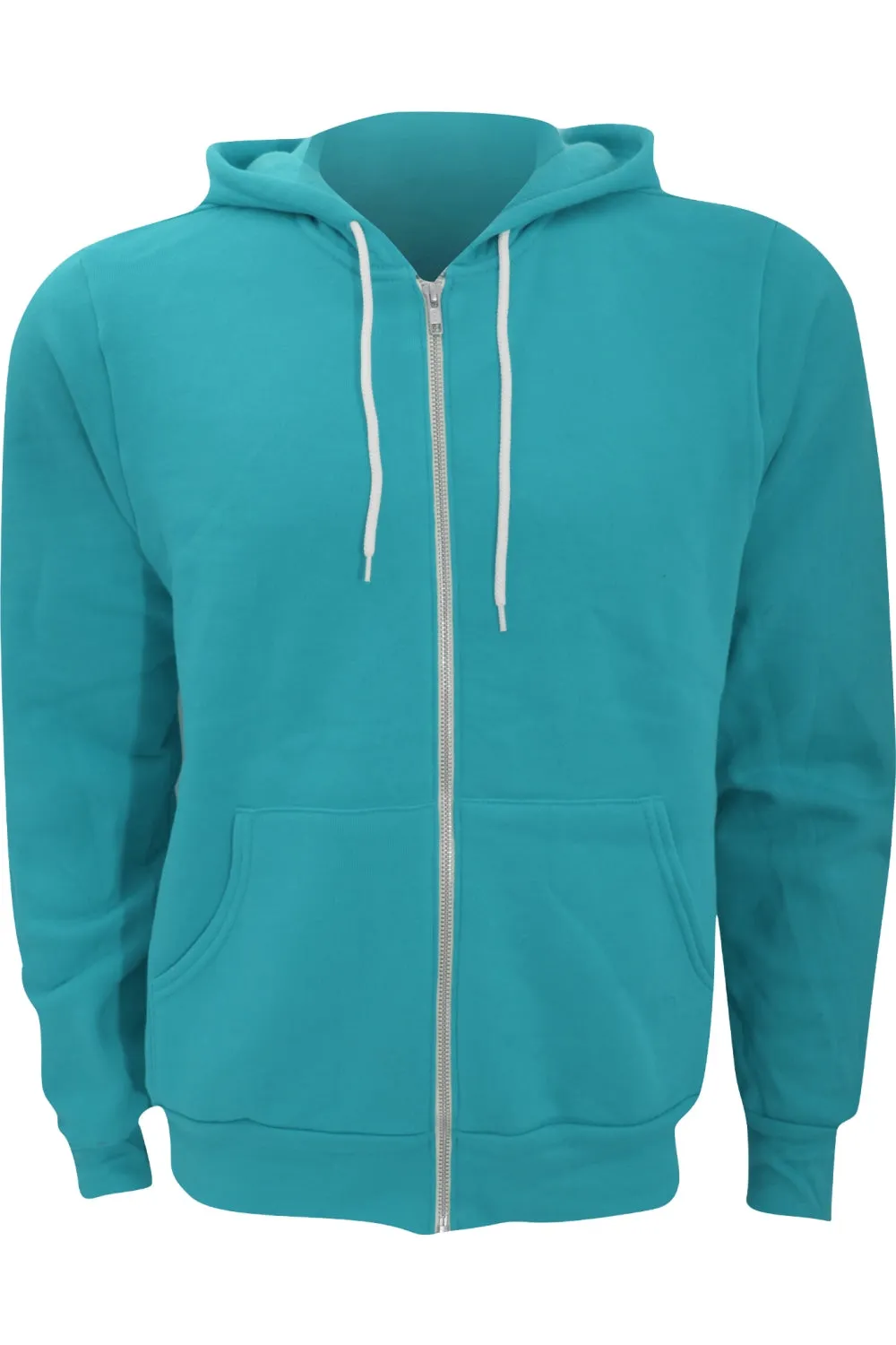 Canvas Unisex Zip-up Polycotton Fleece Hooded Sweatshirt / Hoodie