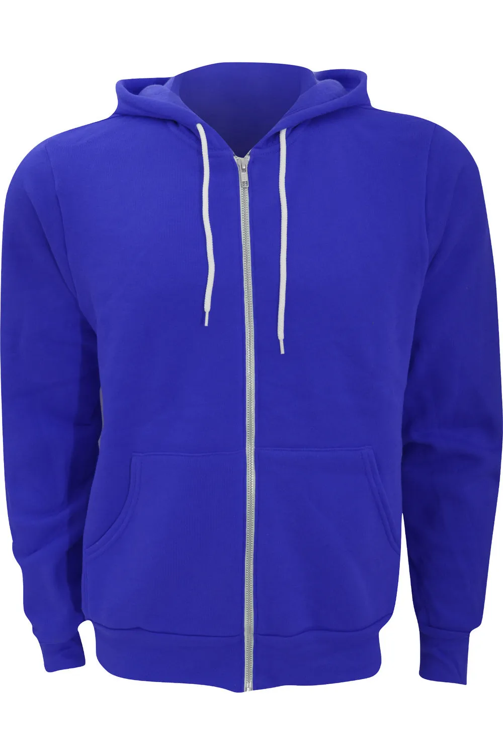 Canvas Unisex Zip-up Polycotton Fleece Hooded Sweatshirt / Hoodie